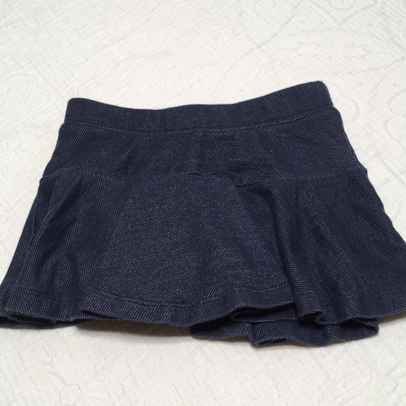 2T (5/$20) Denim-Look Stretch Cotton Skorts - Picture 1 of 5